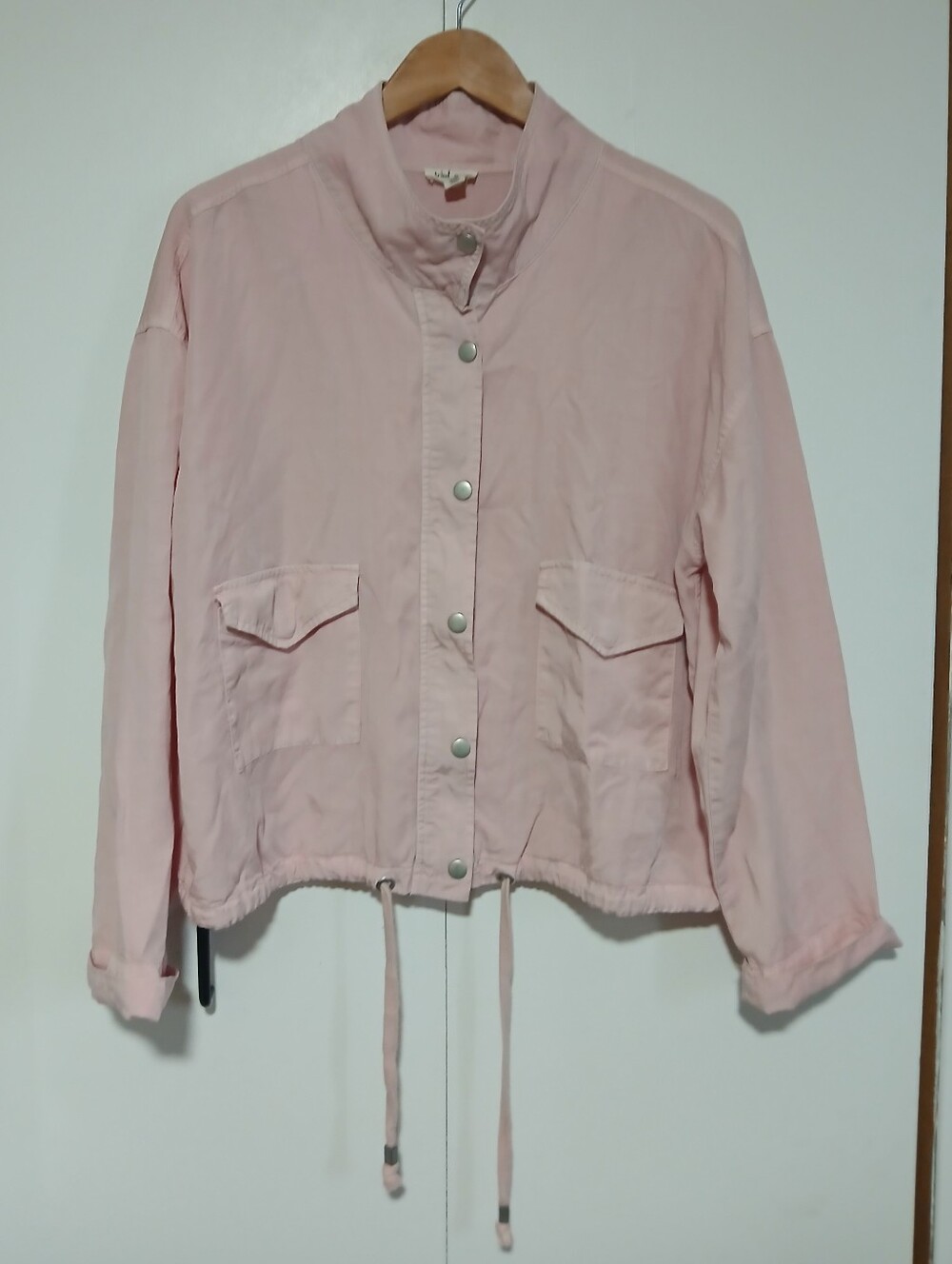 Tribal Jeans Pink 100% Lyocell Drawstring Hem Utility Jacket Soft XL
